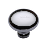 M Marcus Heritage Brass Mushroom Design Wardrobe Knob 38mm 